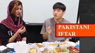 Korean eating Pakistani food for the first time [upl. by Ghassan]