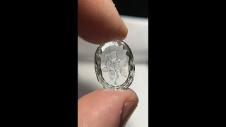 Intaglio carving on transparent stones [upl. by Atsed760]