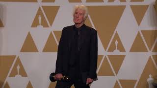 Roger Deakins wins Oscar for Best Cinematography  Oscars 2018  Full Backstage Interview [upl. by Eisiam670]