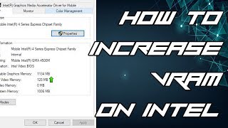 How to increase VRAM from 64mb to 128mb on Intel chipsets  WITHOUT BIOS  2017 [upl. by Namwen]