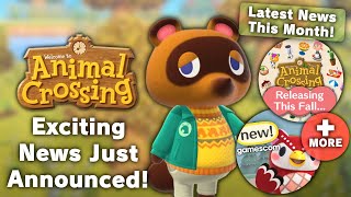 Exciting News JUST Announced For Animal Crossing This Month [upl. by Eirhtug]