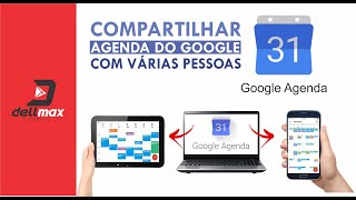 COMO COMPARTILHAR AGENDA DO GOOGLE COM VÁRIAS PESSOAS ENTRE COMPUTADOR E CELULAR [upl. by Bayly]