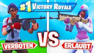 ERLAUBTE vs VERBOTENE WAFFEN in Fortnite Battle Royale [upl. by Atekihs]