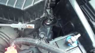 Honda Civic 2007 How to Check for Automatic Transmission Fluid Oil [upl. by Noiro]