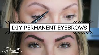 DIY PERMANENT EYEBROWS using PMU Machine [upl. by Haseena]