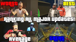 Ranking All Major GTA Online Updates From Worst To Best10 Years Of GTA Online 10 Year Anniversary [upl. by Guria]