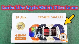 Fake Apple Watch Ultra copy  S9 Ultra Watch  Not Sim Card 4g model [upl. by Nanor]