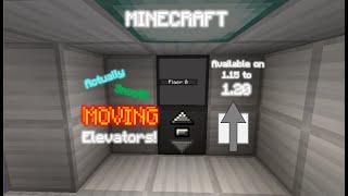 Minecraft  Moving Elevators 120 Mod [upl. by Wesla]