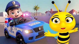 Police Car Song  Nursery Rhymes  Maya The Bee [upl. by River]