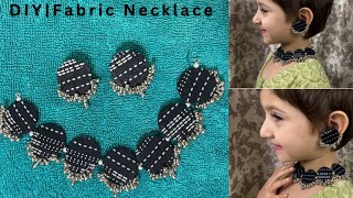 DIYFabric Anklet Bells 🔔 Necklace In Balck Colour 🔥💯👌❤️ कपडे का गले का हार बनाना सीखे🔥💯👌❤️ [upl. by Adnilahs365]