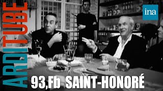 Dîner Robert et Patrice Laffont chez Thierry Ardisson au 93 Fb SaintHonoré  INA Arditube [upl. by Nasia720]