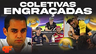 AS COLETIVAS MAIS ENGRAÇADAS DA FÓRMULA 1  Primeira Fila F1 [upl. by Soph]