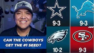 How Can the Cowboys Cinch the 1 Seed NFL Eagles 49ers [upl. by Ydiarf]