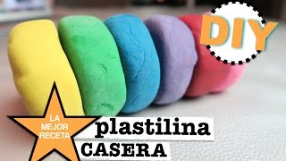 COMO HACER PLASTILINA CASERA  PLAY DOH  LA MEJOR RECETA [upl. by Skill]