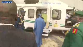 WATCH President Tinubu Departs Lagos For Abuja [upl. by Anerahs983]