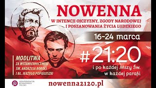 Nowenna w intencji Ojczyzny 1624 marca godz 2120 [upl. by Hsirt141]