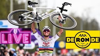 Van Der Poel cala il tris al Giro delle Fiandre  LIVE REACTION Giro delle Fiandre 2024 [upl. by Caasi]