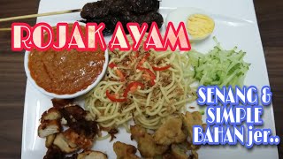 Rasepi Rojak Ayam Paling Mudah BahanBahannya [upl. by Iadahs]