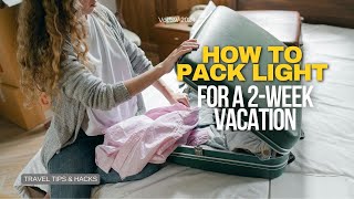 How to Pack Light for a 2Week Vacation CarryOn Only [upl. by Gault]