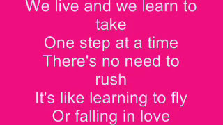 Jordin Sparks  One Step at a Time Lyrics [upl. by Woehick635]