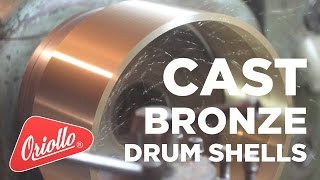 Cast Bronze Drum Shells  Oriollo  How its made snare drum [upl. by Neelram45]