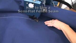 How to Sew a Semi Flat Felled Seam [upl. by Ahsinid494]