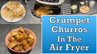 Crumpet Churros In The Air Fryer [upl. by Akkin]