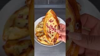 Pide aus Pizzateig  super einfach 😍 pide rezept [upl. by Anipsed]