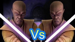 Lightsaber Duels Mace Windu vs Mace Windu [upl. by Nibaj942]