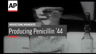 Penicillin Production 1944  Movietone Moment  11 March 16 [upl. by Yeargain811]