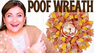 Whats the BEST Deco Mesh Size for a FALL POOF WREATH [upl. by Efram645]