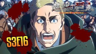 SUSUMEEEE  SHINGEKI NO KYOJIN ÉPISODE 16 SAISON 3  CEST LA FOLIE [upl. by Podvin893]