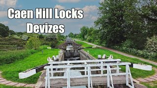 Caen Hill Locks Devizes Wiltshire [upl. by Philan648]