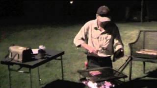 Drifta Snow Peak fire pit cooking demo [upl. by Dasteel]