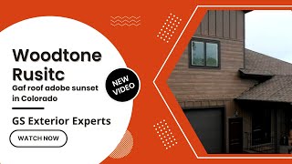 Woodtone Rustic Series  Gaf roof adobe sunset in Colorado  Aspen Ridge board and batten [upl. by Abisia]