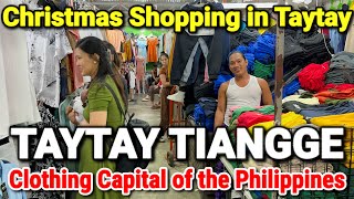 TAYTAY TIANGGE PRICES  Shopping Tour at the Biggest Tiangge Market  PHILIPPINES CLOTHING CAPITAL [upl. by Amerigo560]