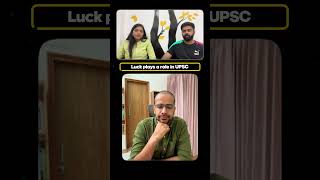 Luck plays a role in UPSC [upl. by Troc]