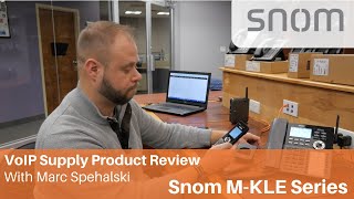 Snom MKLE DECT Phone Series Review  VoIP Supply [upl. by Wawro]