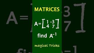 Can You Inverse a 2x2 Matrix in 10 Seconds  matrices class 12 [upl. by Ellocin780]