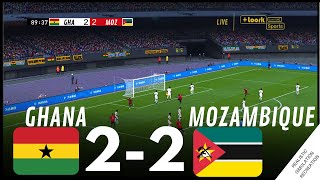 AFCON2023 Ghana 22 Mozambique  HIGHLIGHTS • Simulation amp Recreation from Video Game [upl. by Yeoj]