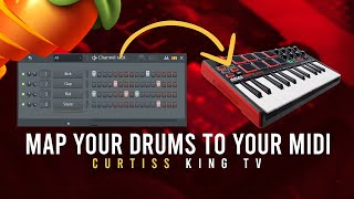 FL Studio Tutorial 2 Ways To Map Your Drums To Your Midi Keys NO FPC [upl. by Arahc]