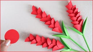 🌹 Paper flowers 🌹 How to make flowers from circlesOrigami DIY [upl. by Eedyak]