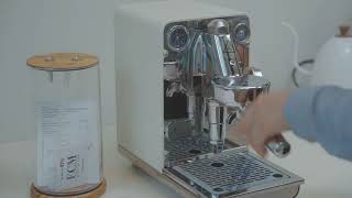 ECM Puristika cream color espresso coffee machine [upl. by Ritz]