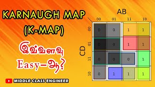 எளிய முறையில் Karnaugh Map✨  How to Draw Karnaugh Map Easily  Tamil  Middle Class Engineer [upl. by Byler]