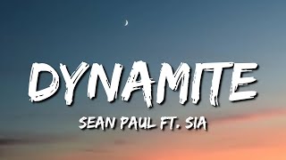 Sean Paul  Dynamite ft Sia Lyrics [upl. by Candide]