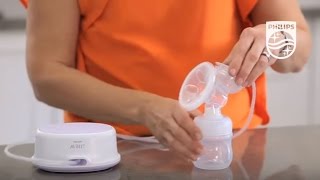 Unboxing the AVENT Single electric breast pump and how the unit works  Philips  SCF332 [upl. by Olegnalehcim]