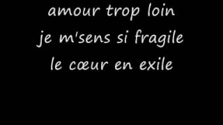 Images Le coeur en exil  lyrics [upl. by Guinn]