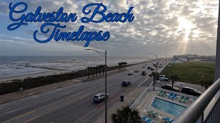 Timelapse from Galveston Beach at Sunset [upl. by Adnahsam]