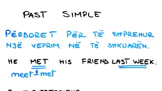 PAST SIMPLE TENSE KOHA E SHKUAR NË ANGLISHT [upl. by Gibb572]