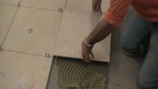 How to Install Porcelain Tiles or Ceramic Tiles 7 of 9 [upl. by Adnalue]